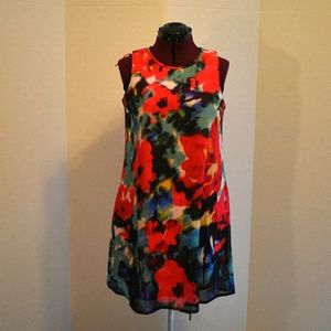 Leslie Fay colorful baggy dress. Size 14